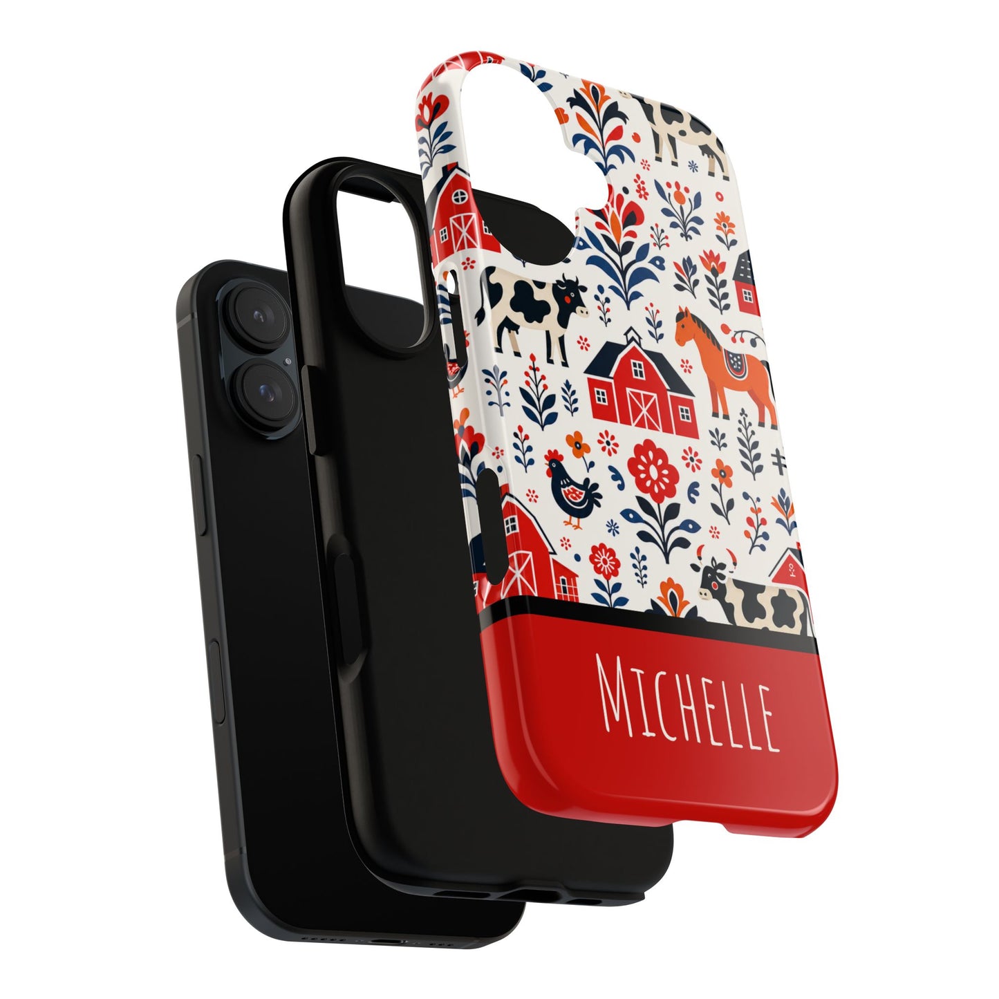 Personalized Barn Folk Art Phone Case