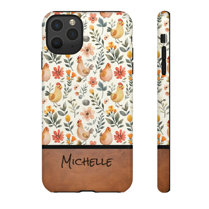 Personalized Chickens Phone Case
