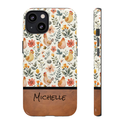 Personalized Chickens Phone Case