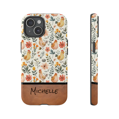 Personalized Chickens Phone Case