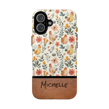 Personalized Chickens Phone Case
