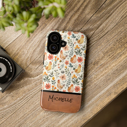 Personalized Chickens Phone Case
