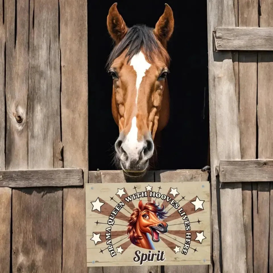 Personalized Drama Queen - Stall Sign