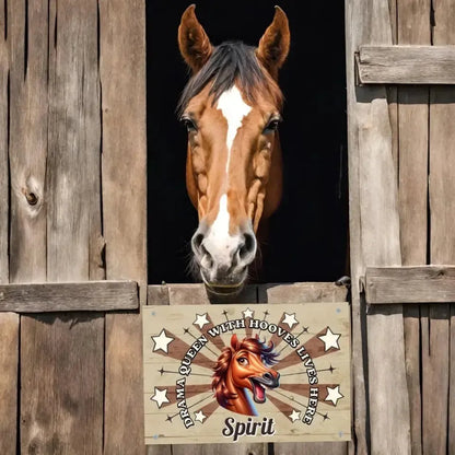 Personalized Drama Queen - Stall Sign
