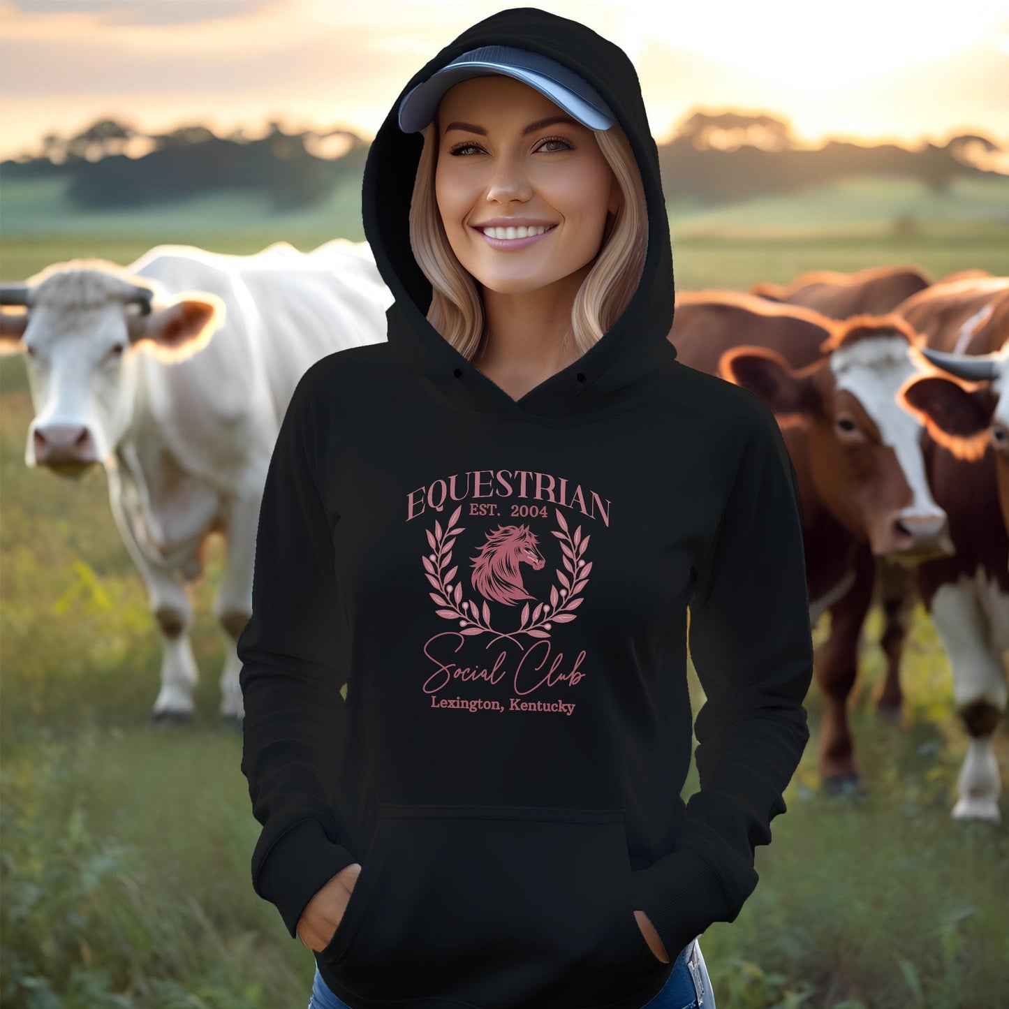 Personalized Equestrian Social Club Hoodie