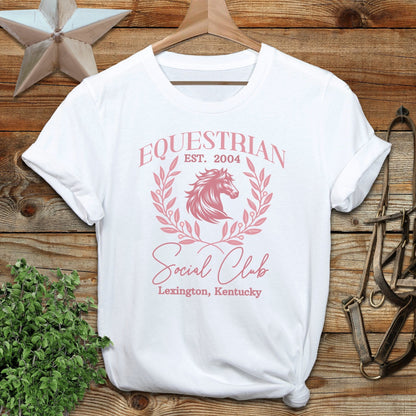 Personalized Equestrian Social Club Softstyle Tee