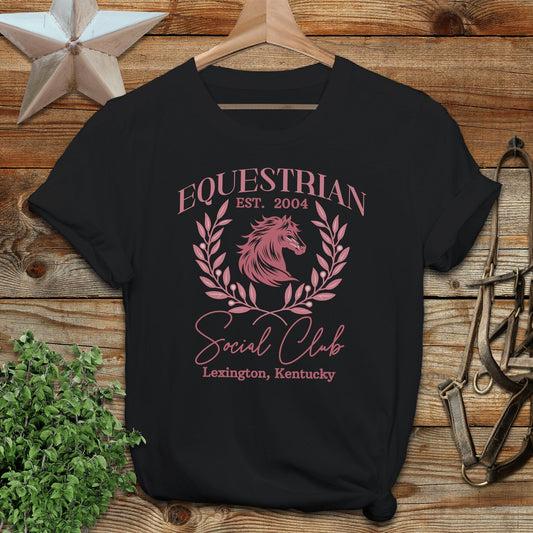 Personalized Equestrian Social Club Softstyle Tee
