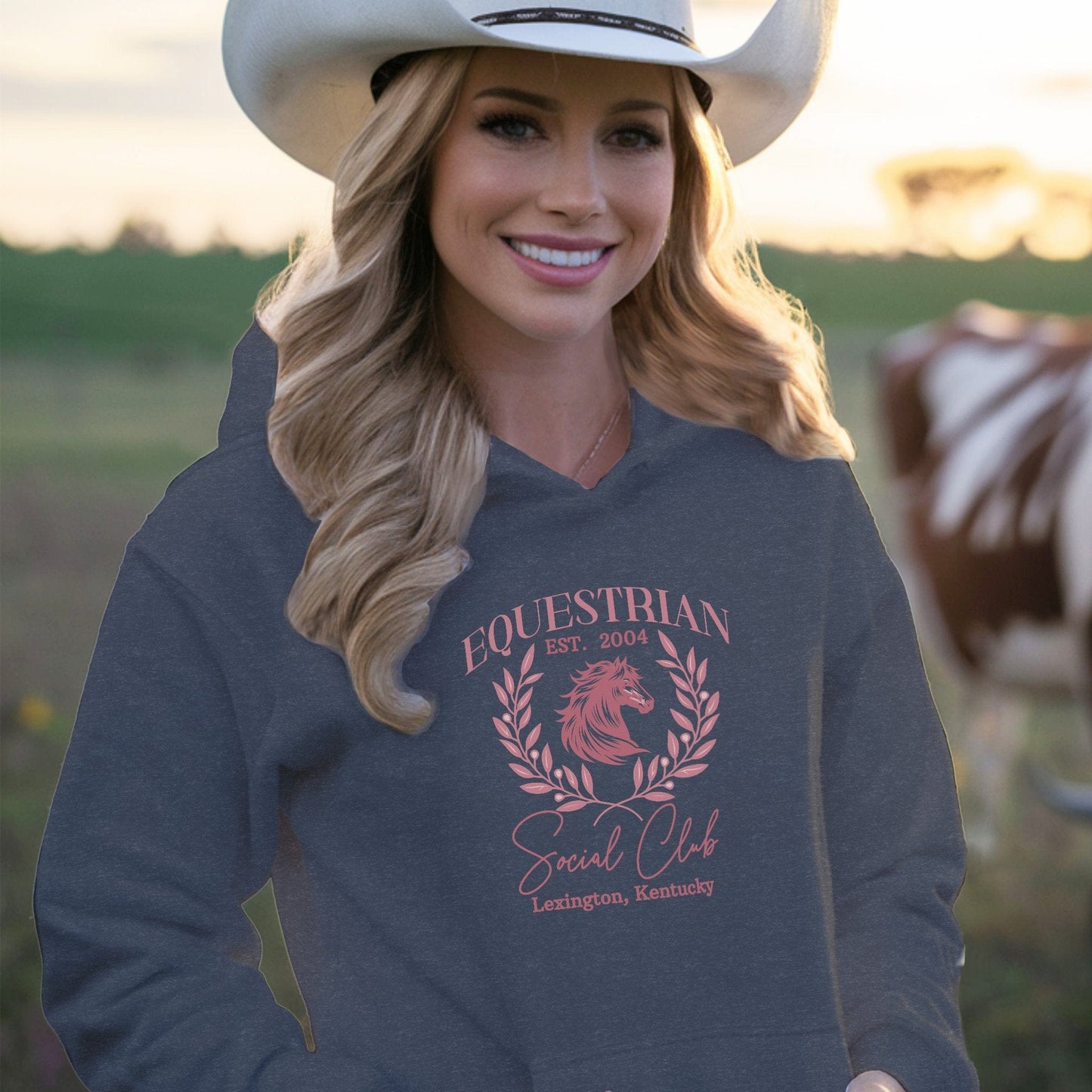 Personalized Equestrian Social Club Sweatshirt