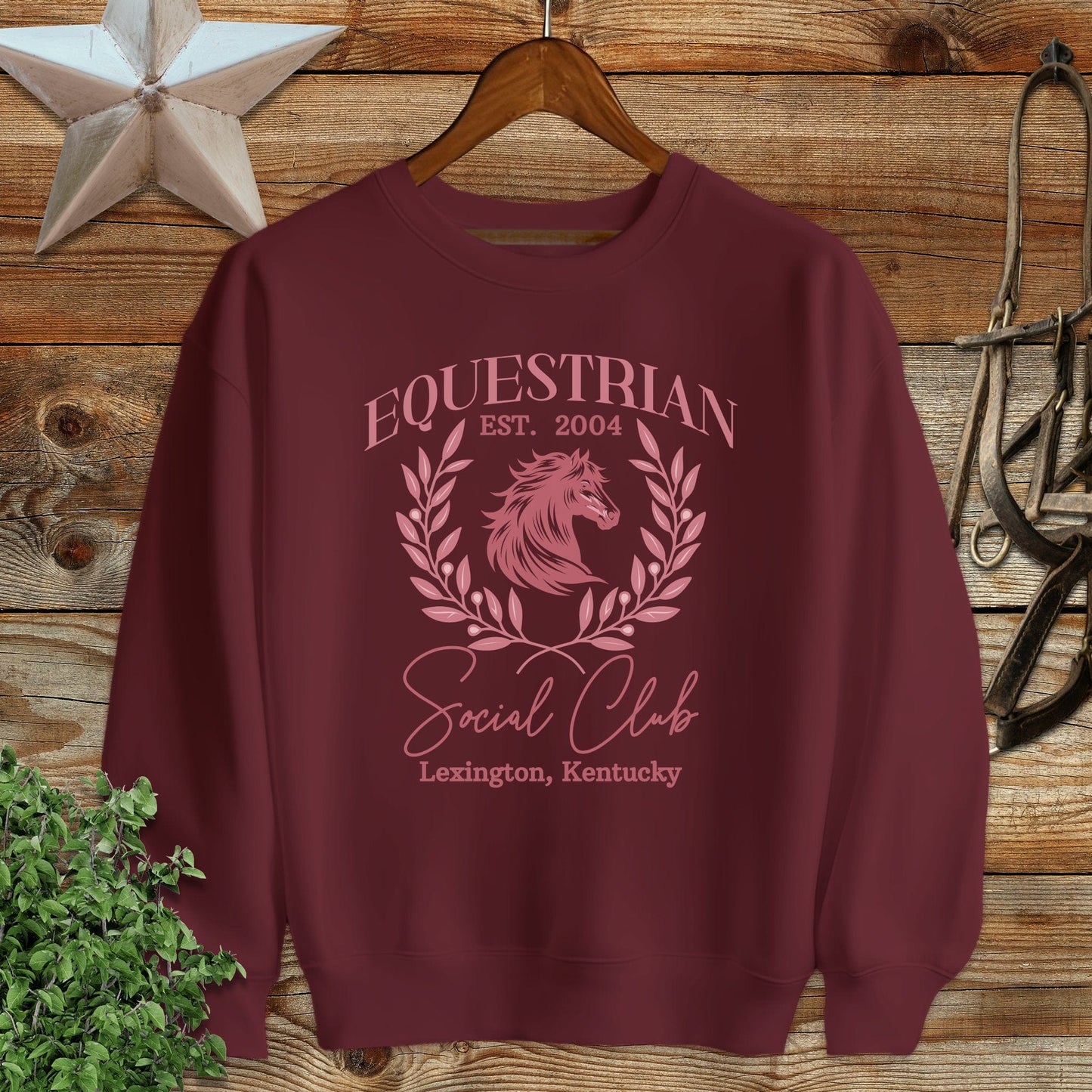 Personalized Equestrian Social Club Sweatshirt