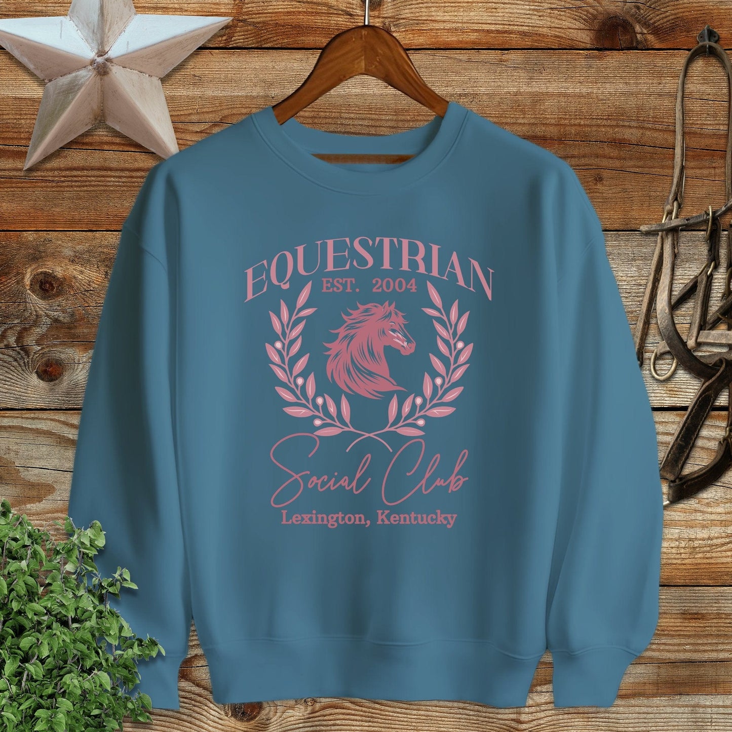 Personalized Equestrian Social Club Sweatshirt
