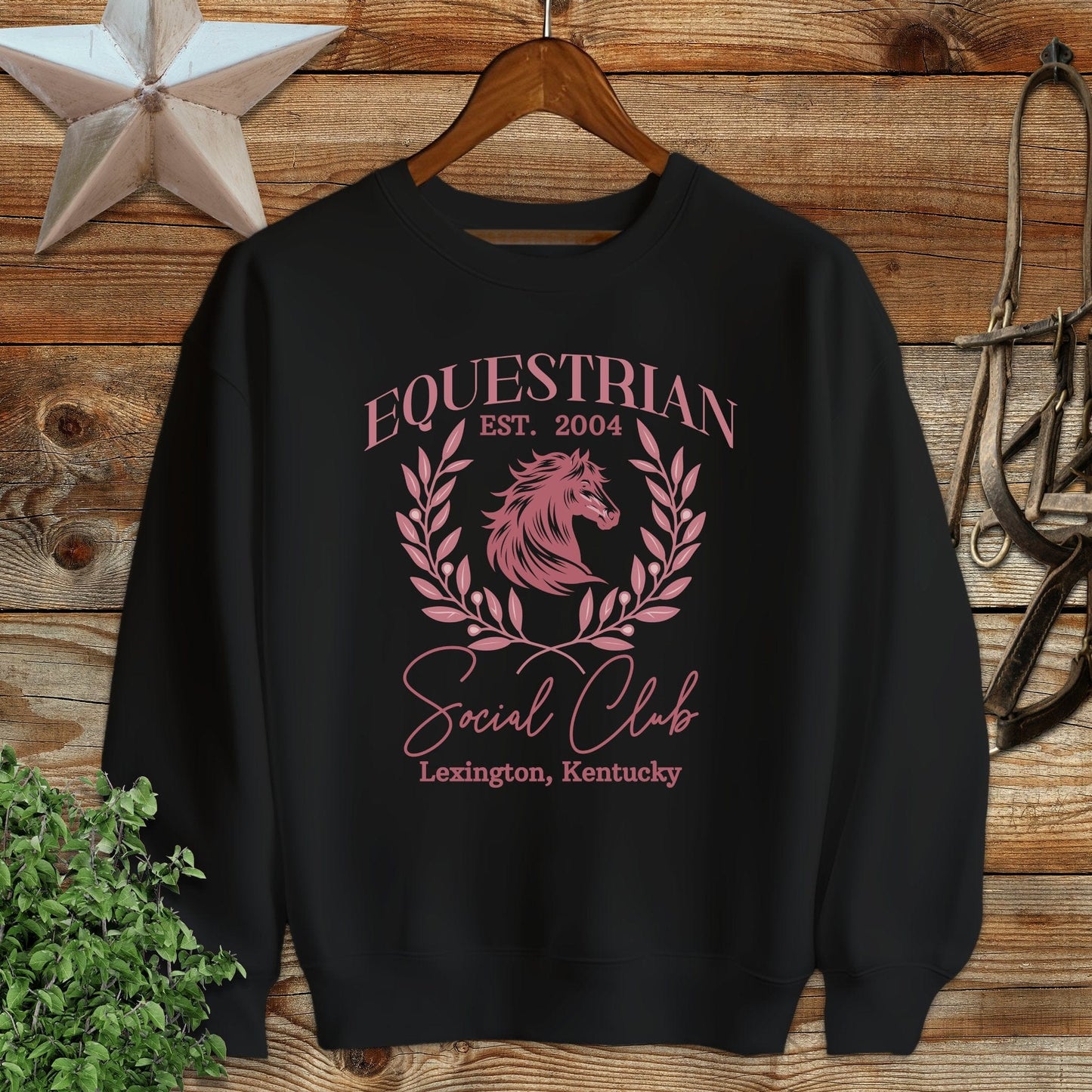 Personalized Equestrian Social Club Sweatshirt