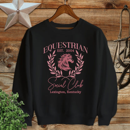 Personalized Equestrian Social Club Sweatshirt