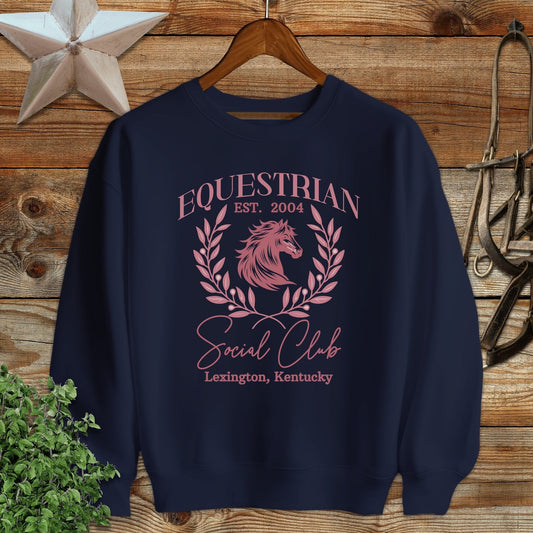 Personalized Equestrian Social Club Sweatshirt