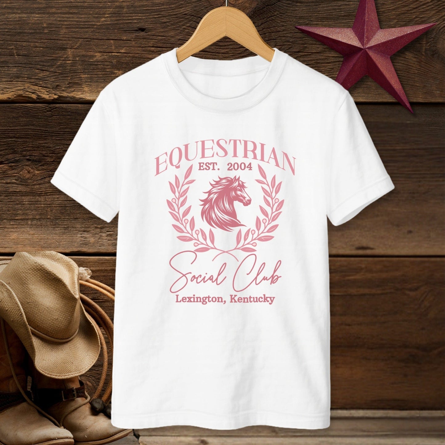 Personalized Equestrian Social Club T-Shirt (Youth)