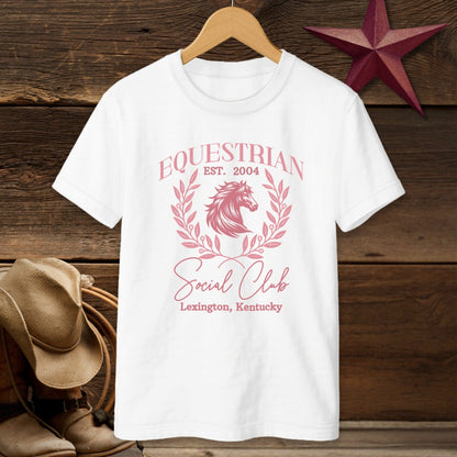 Personalized Equestrian Social Club T-Shirt (Youth)