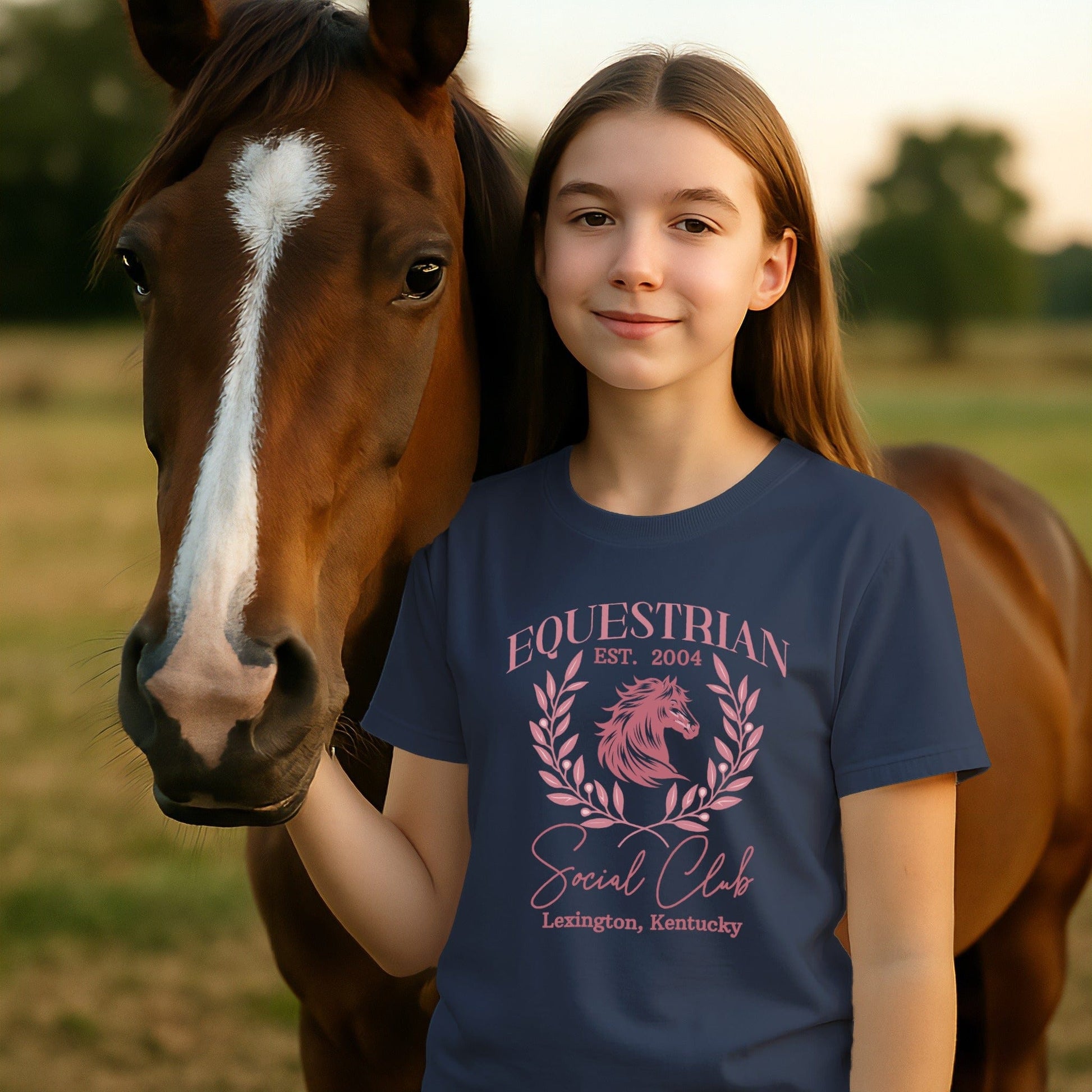 Personalized Equestrian Social Club T-shirt (Youth)