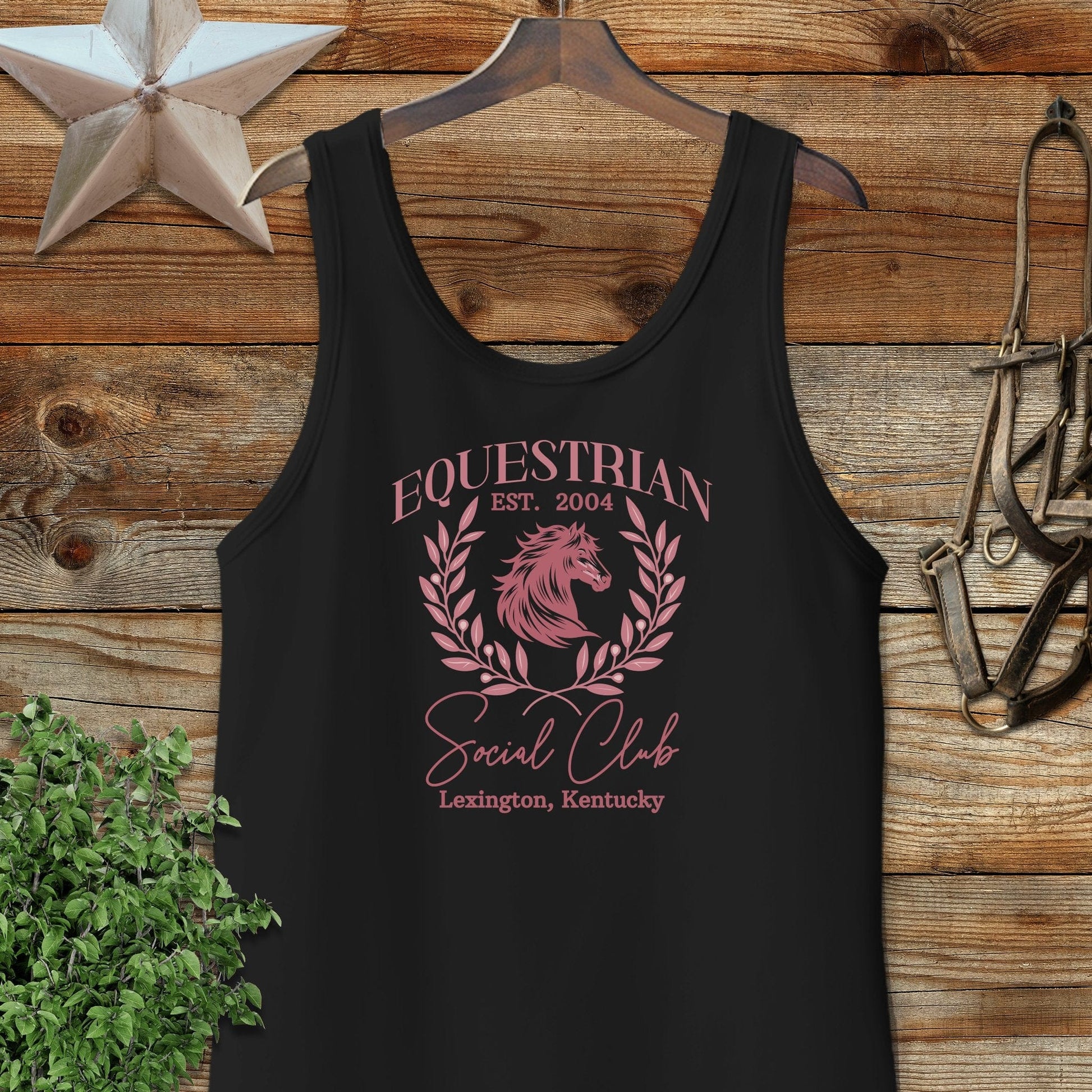 Personalized Equestrian Social Club Tank Top