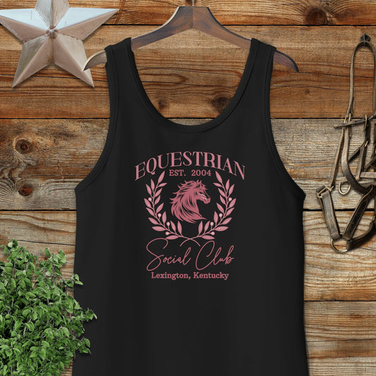 Personalized Equestrian Social Club Tank Top
