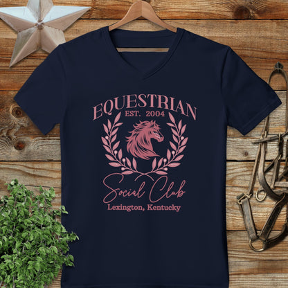 Personalized Equestrian Social Club V-neck