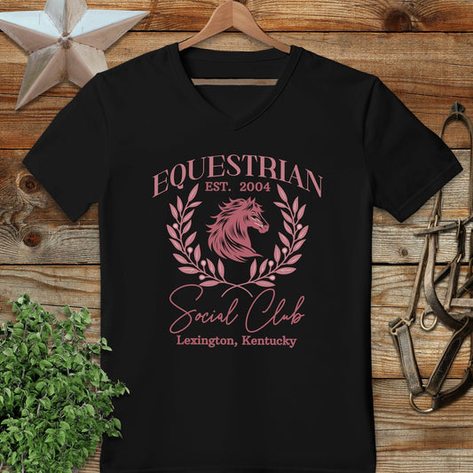 Personalized Equestrian Social Club V-neck