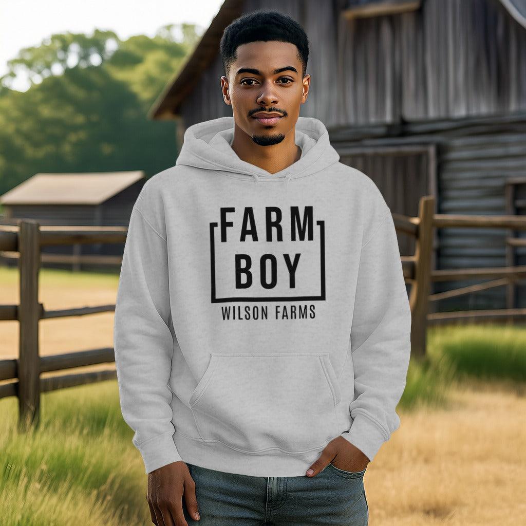 Personalized Farm Boy Hoodie
