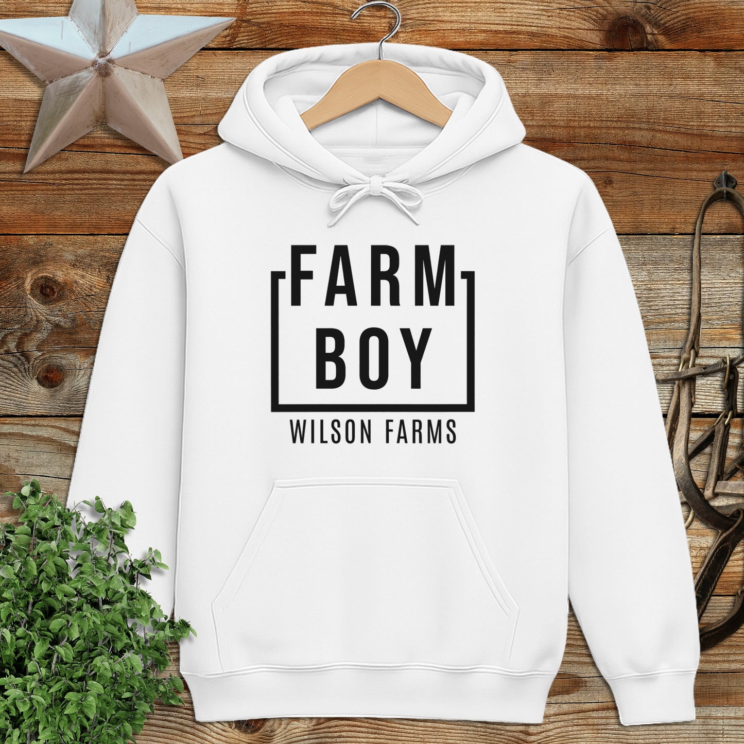 Personalized Farm Boy Hoodie