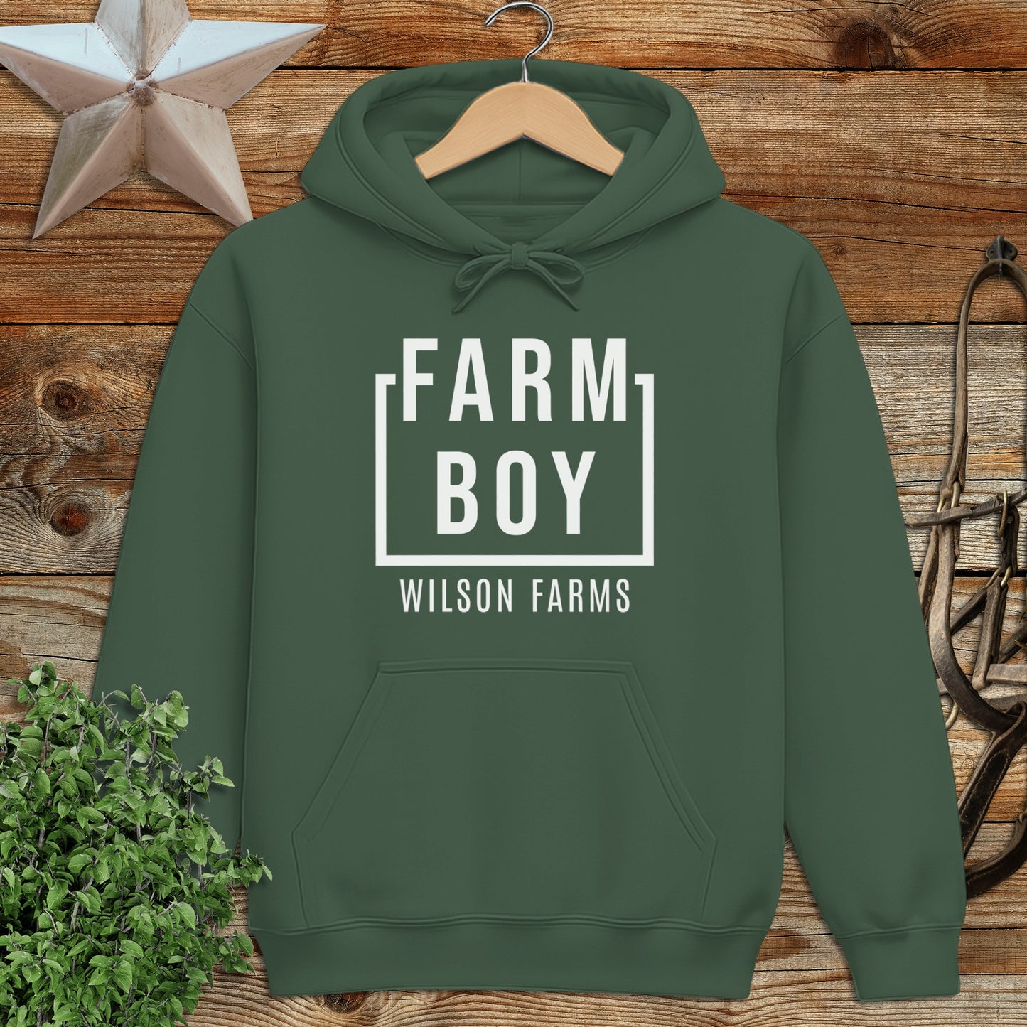 Personalized Farm Boy Hoodie