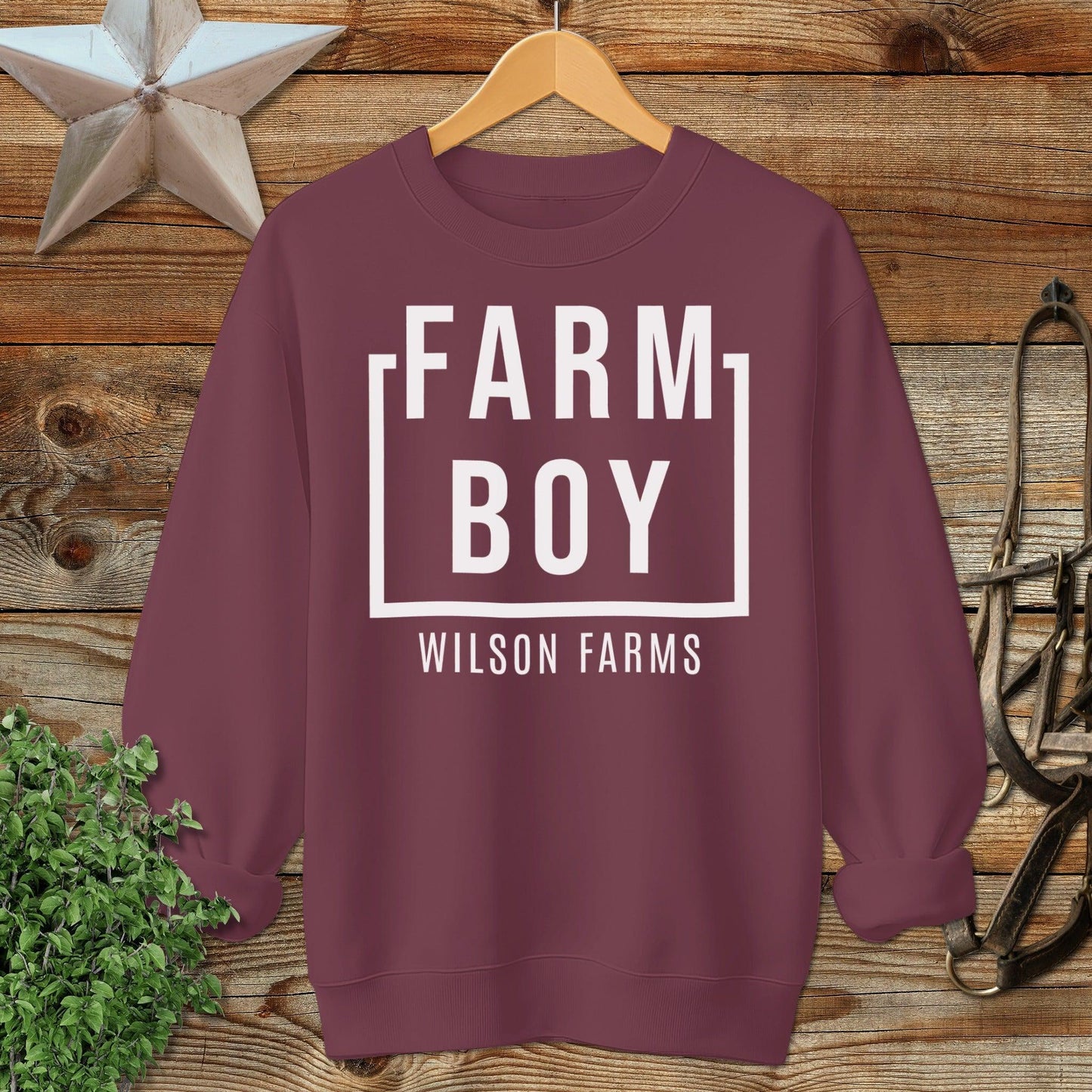 Personalized Farm Boy Sweatshirt