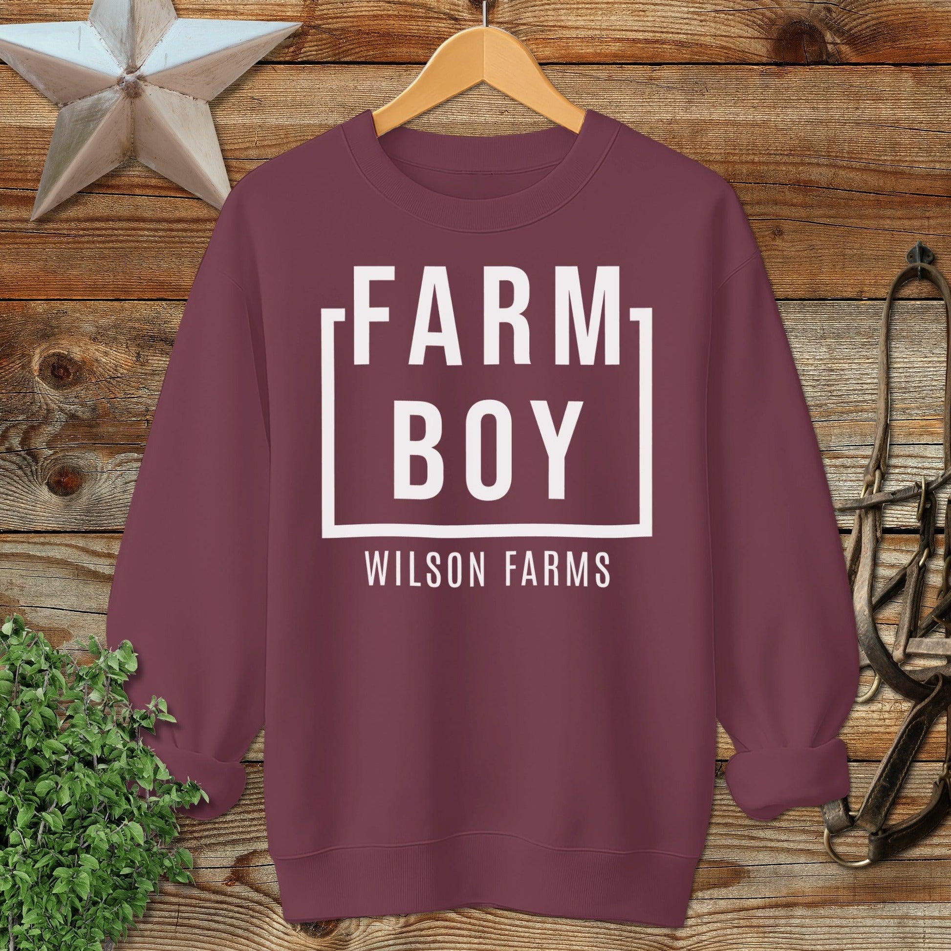 Personalized Farm Boy Sweatshirt