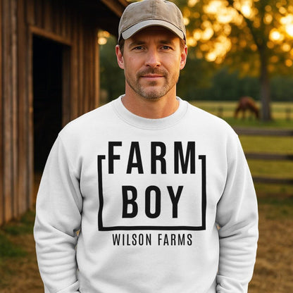 Personalized Farm Boy Sweatshirt