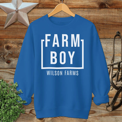 Personalized Farm Boy Sweatshirt