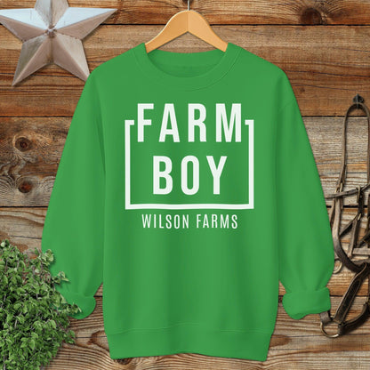 Personalized Farm Boy Sweatshirt