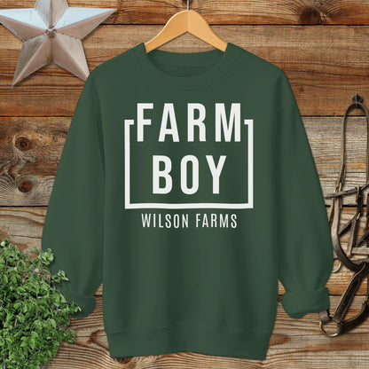 Personalized Farm Boy Sweatshirt