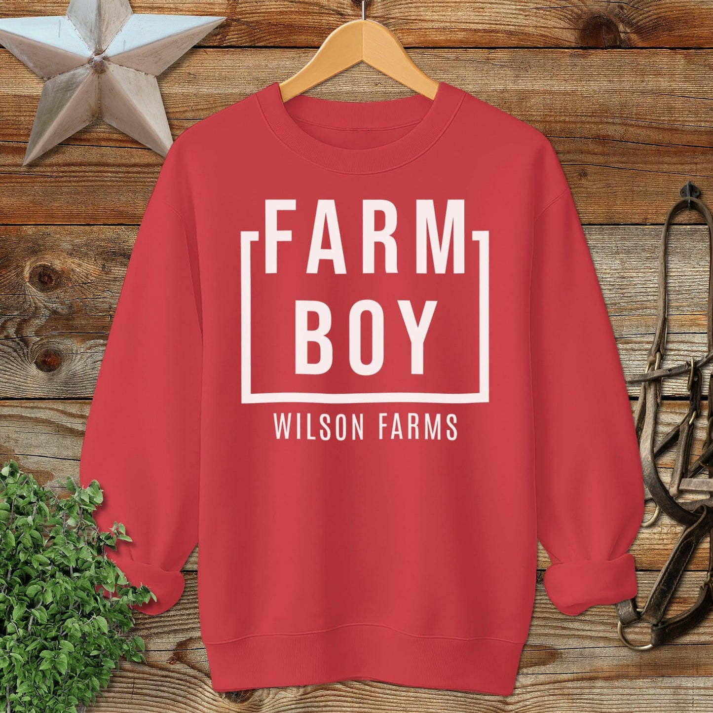 Personalized Farm Boy Sweatshirt