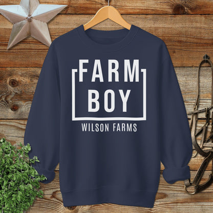 Personalized Farm Boy Sweatshirt