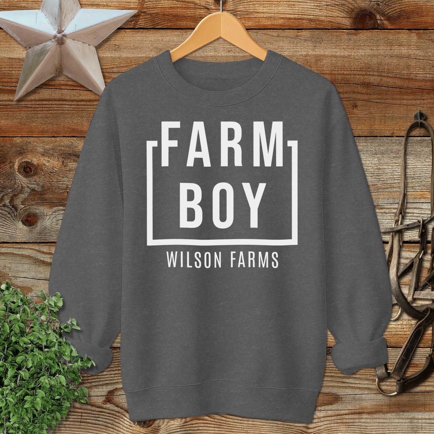 Personalized Farm Boy Sweatshirt