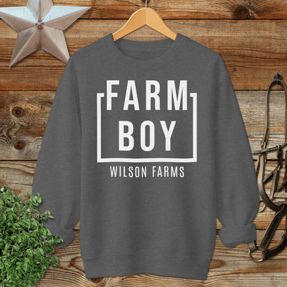 Personalized Farm Boy Sweatshirt