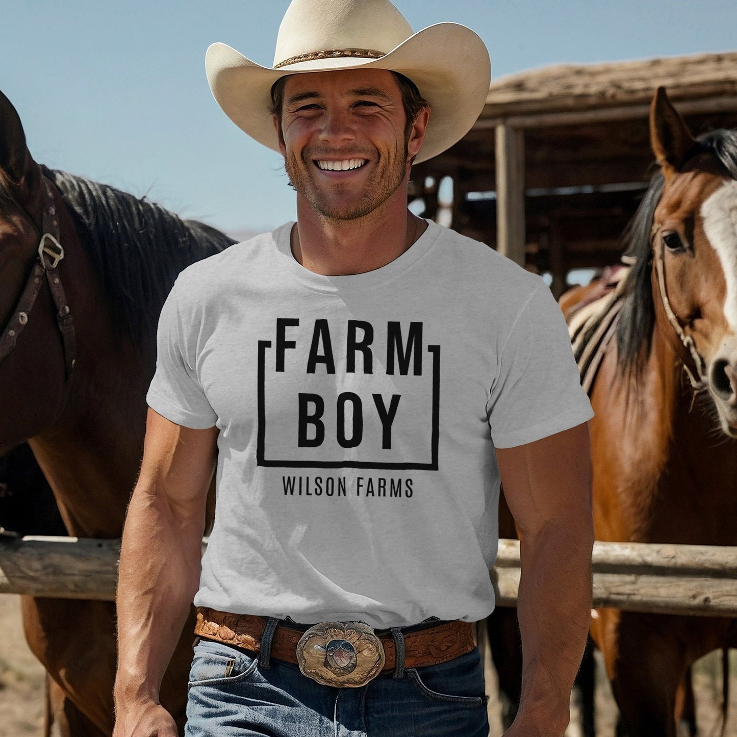 Personalized Farm Boy T-shirt