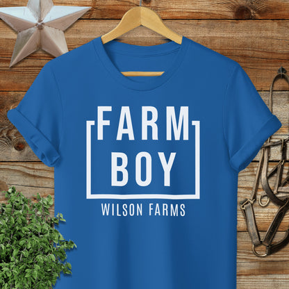 Personalized Farm Boy T-shirt