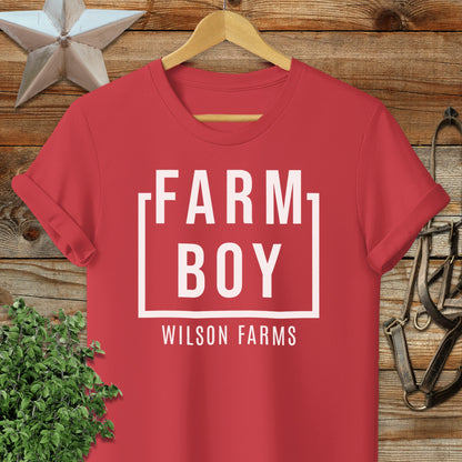 Personalized Farm Boy T-shirt
