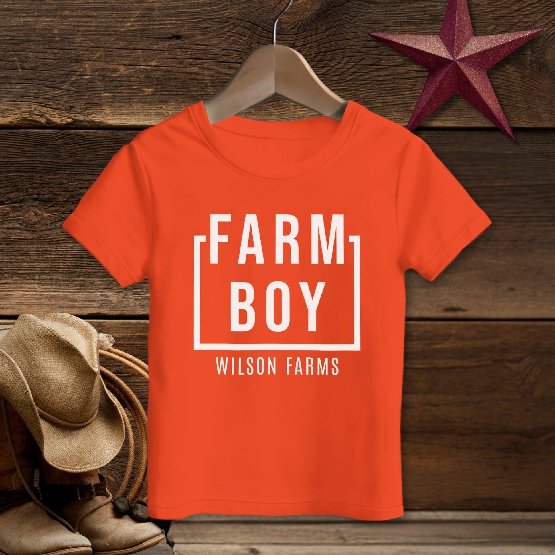 Personalized Farm Boy T-Shirt (Toddler)