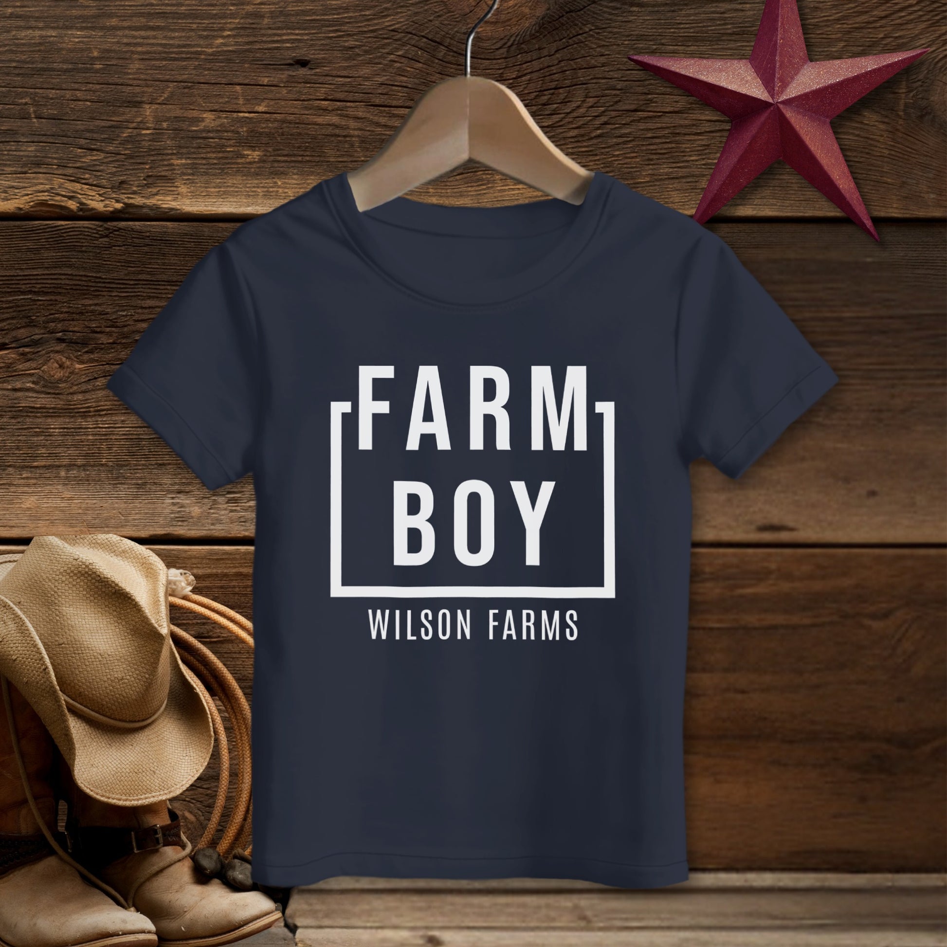 Personalized Farm Boy T-Shirt (Toddler)