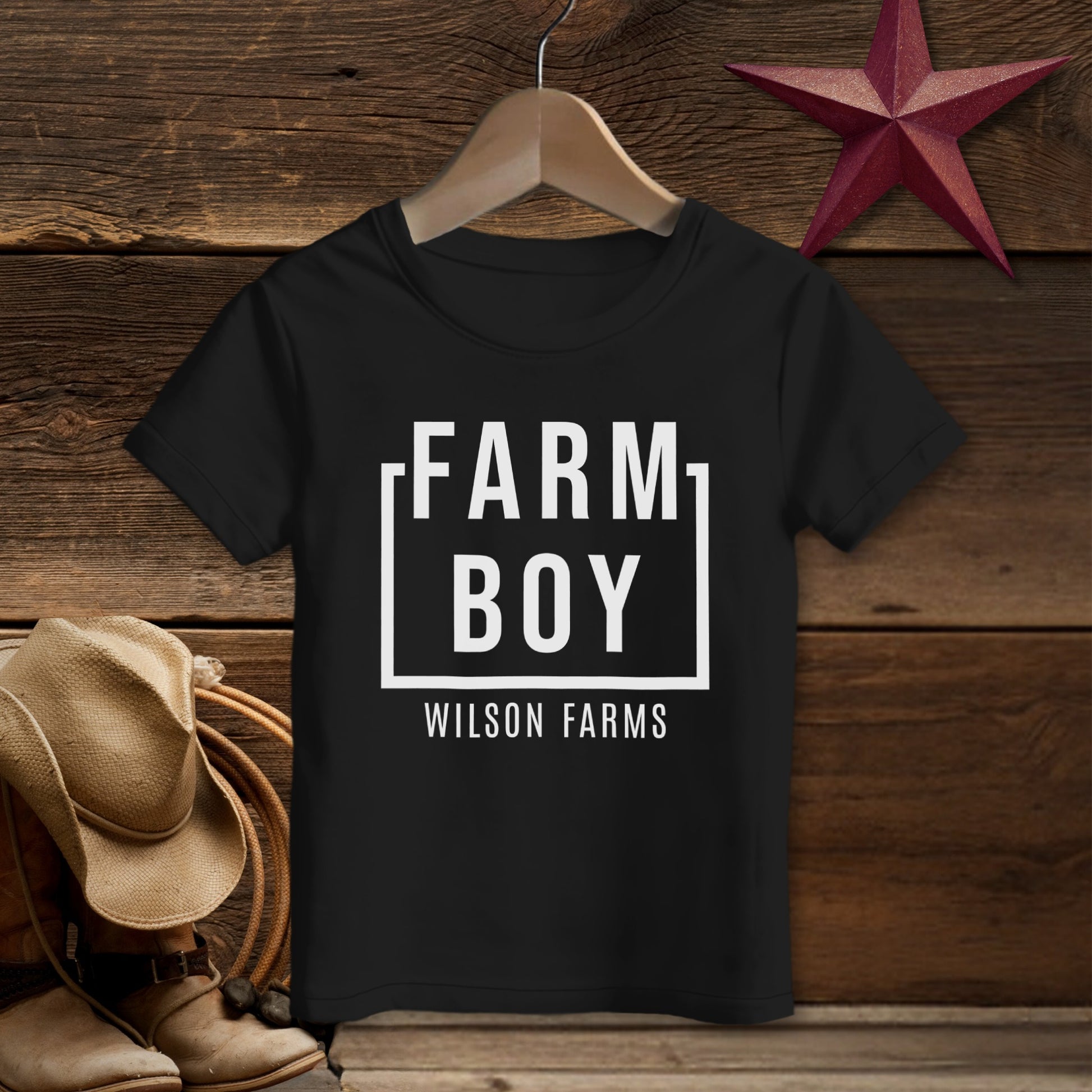 Personalized Farm Boy T-Shirt (Toddler)