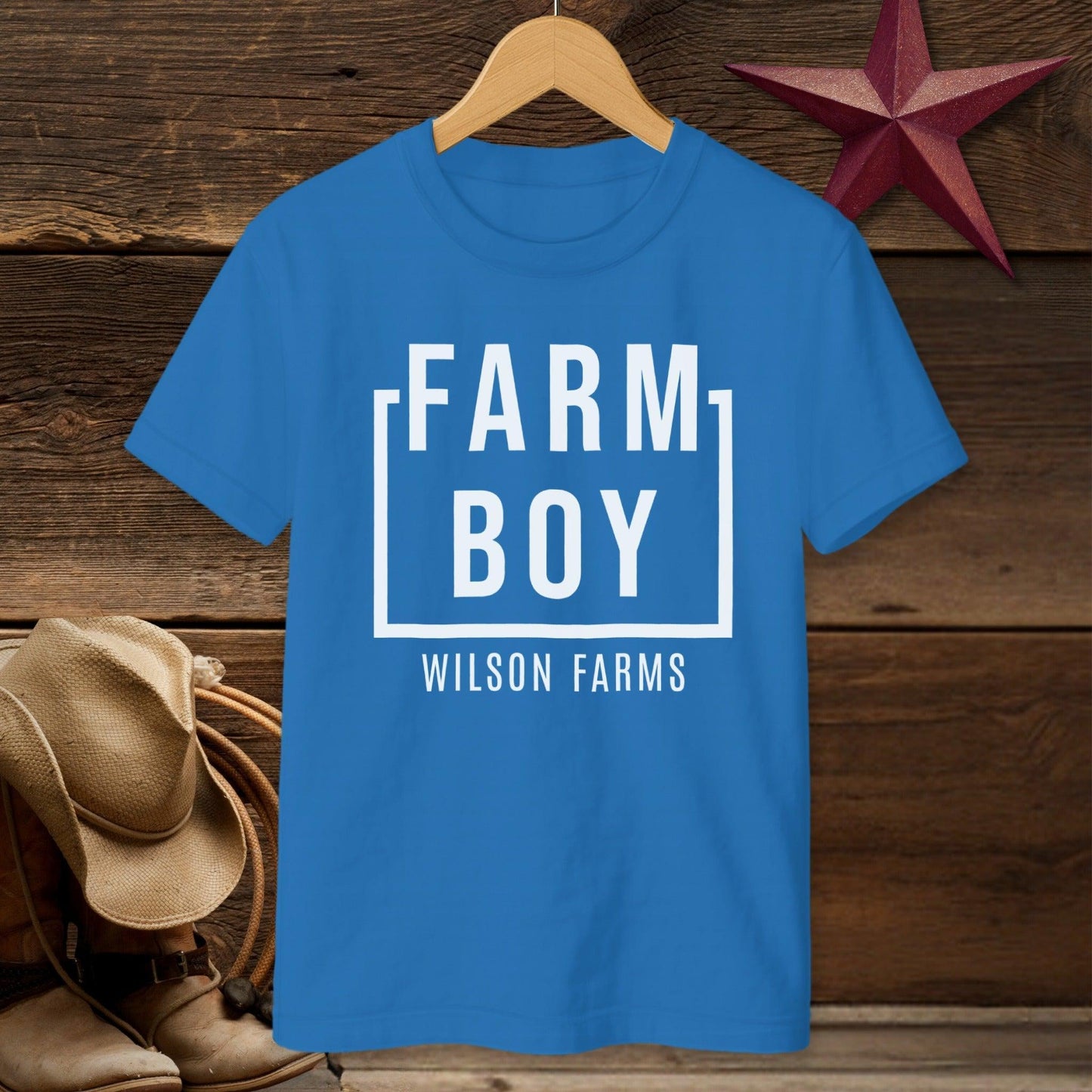 Personalized Farm Boy T-shirt (Youth)