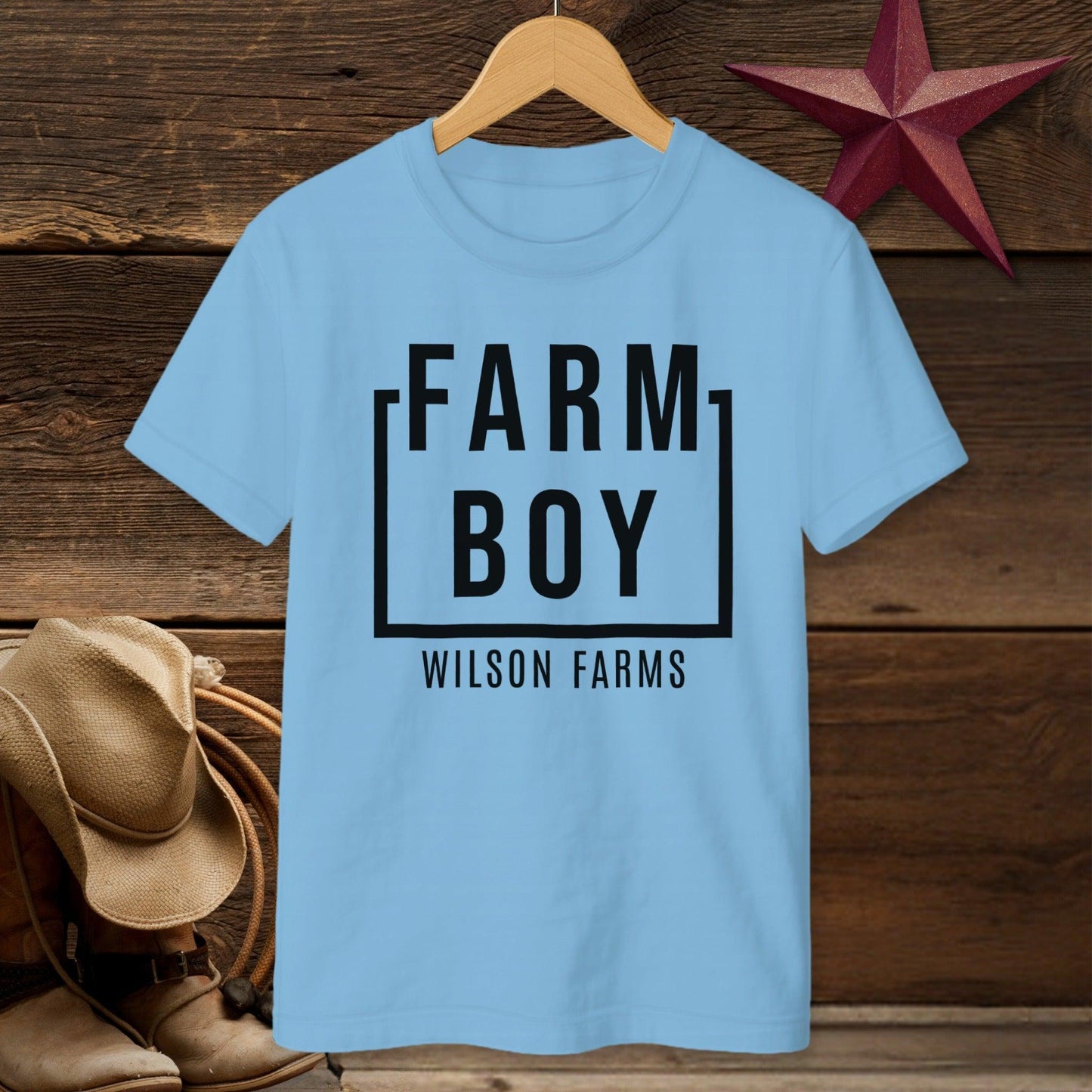 Personalized Farm Boy T-shirt (Youth)