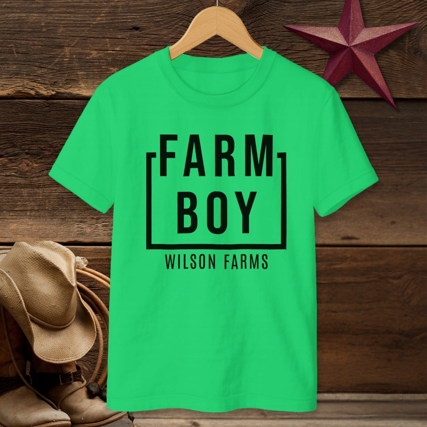 Personalized Farm Boy T-shirt (Youth)