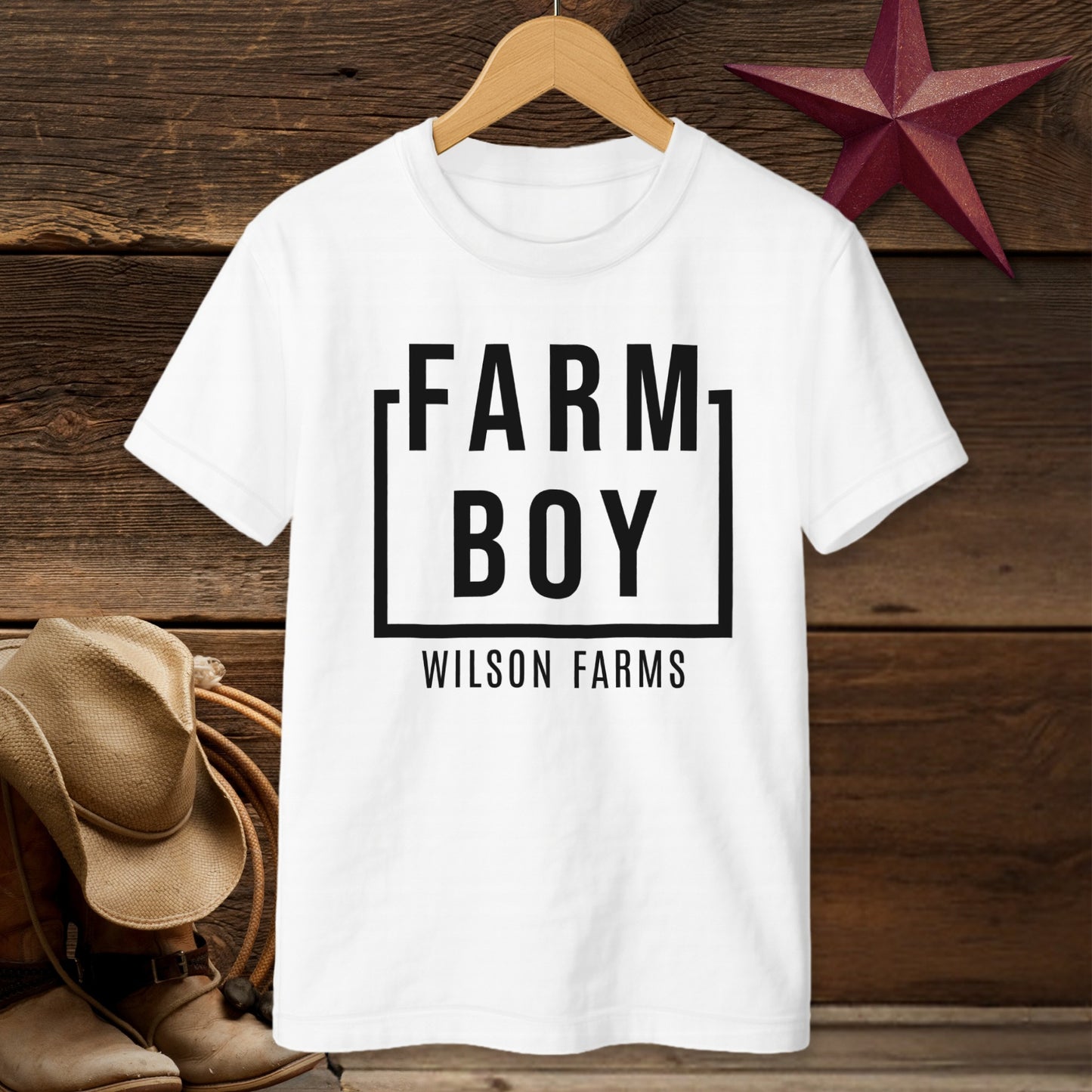 Personalized Farm Boy T-shirt (Youth)