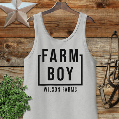 Personalized Farm Boy Tank Top