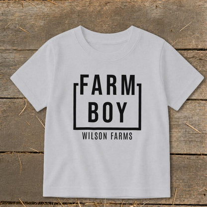 Personalized Farm Boy Toddler Tee