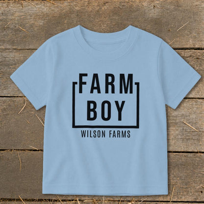 Personalized Farm Boy Toddler Tee